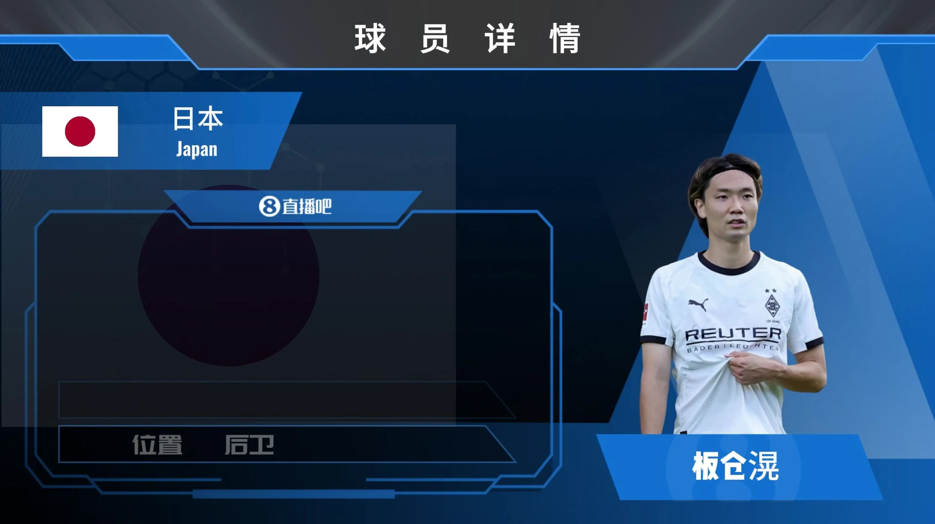 重返德甲！日本后卫板仓滉400w转会费欧重返门兴⚽️来看集锦的视频画面